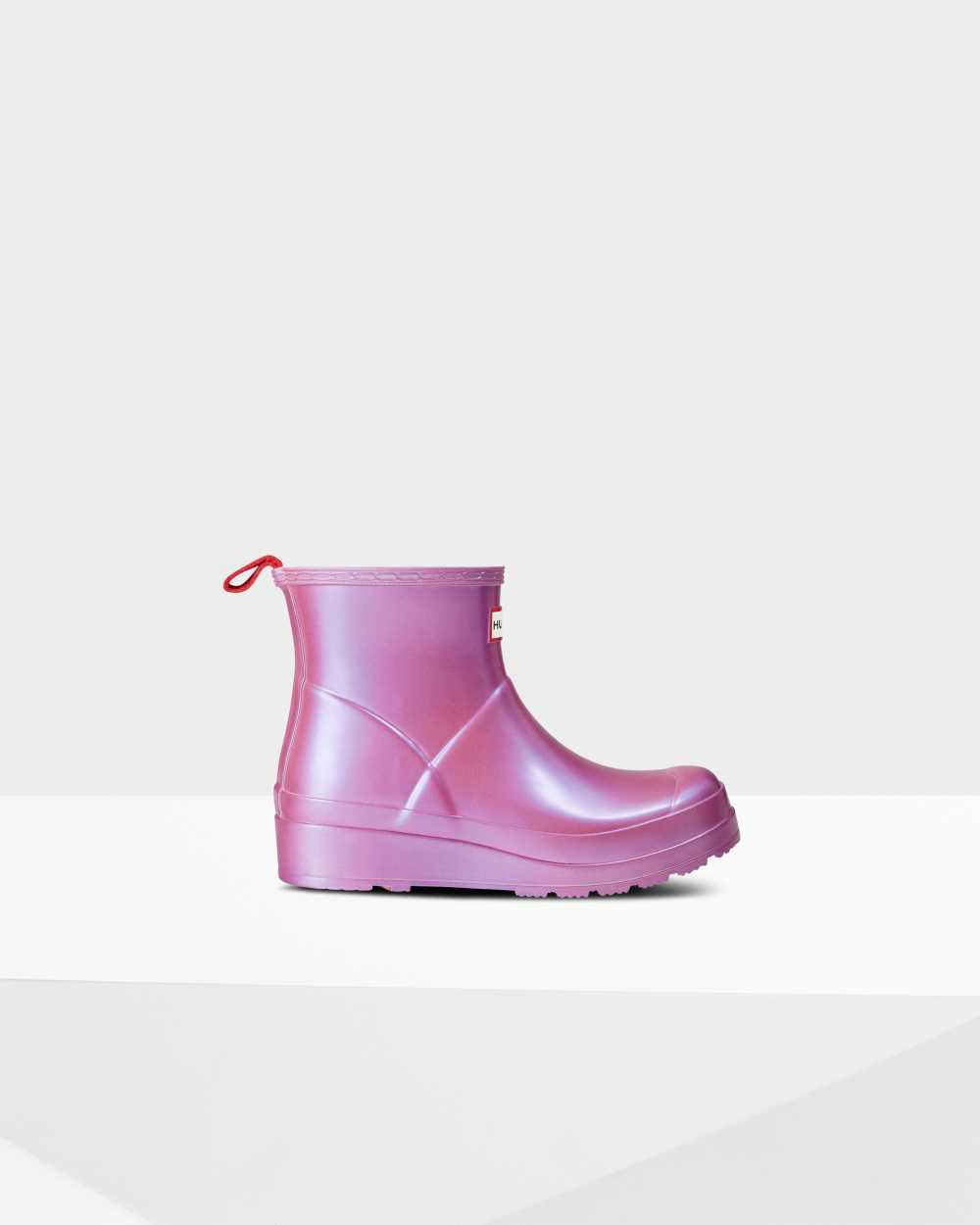 Hunter Original Play Short Nebula Mid-Calf Women's Rain Boots NZ-34461D Lilac